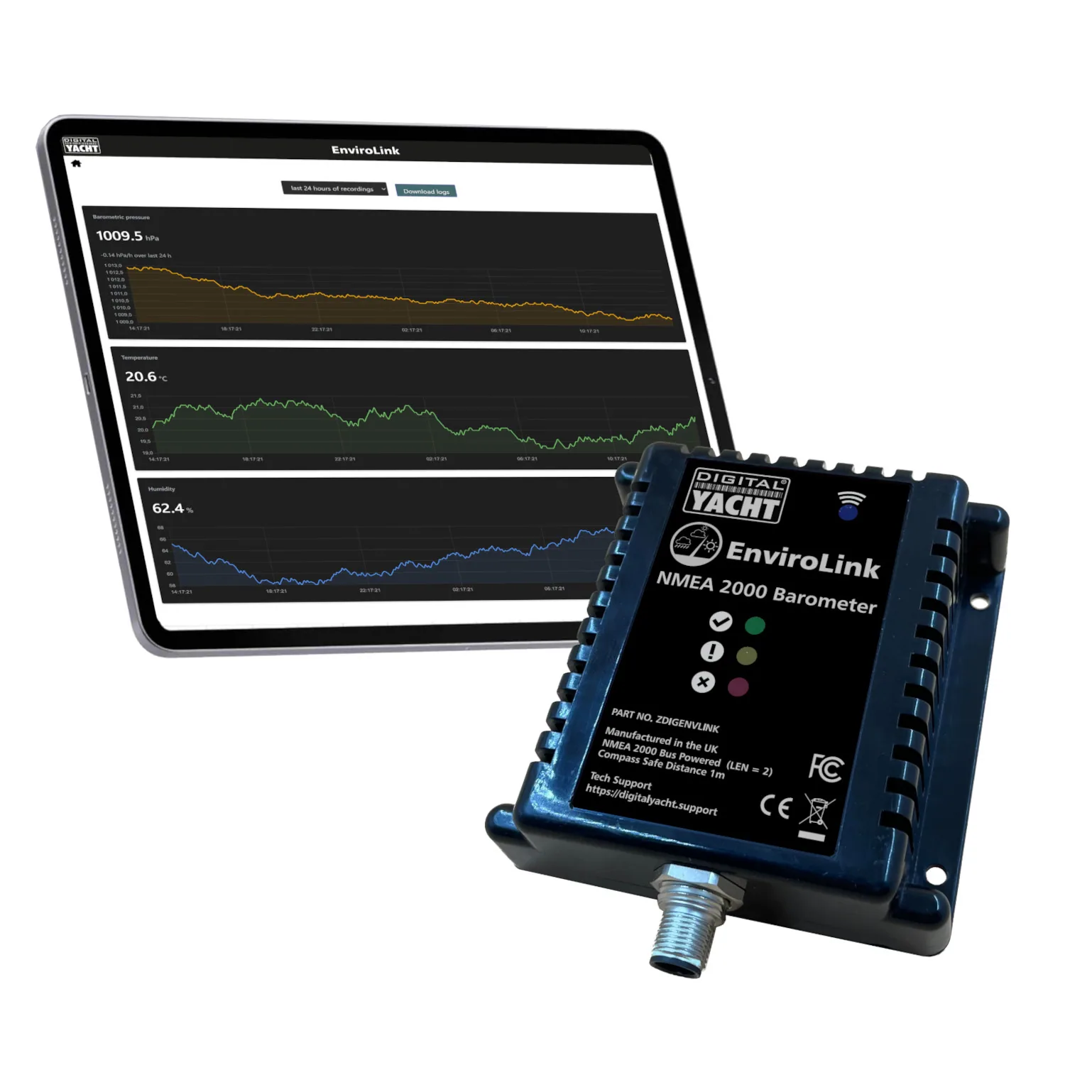EnviroLink – NMEA 2000 Barometer & Marine Weather Station — digital-yacht