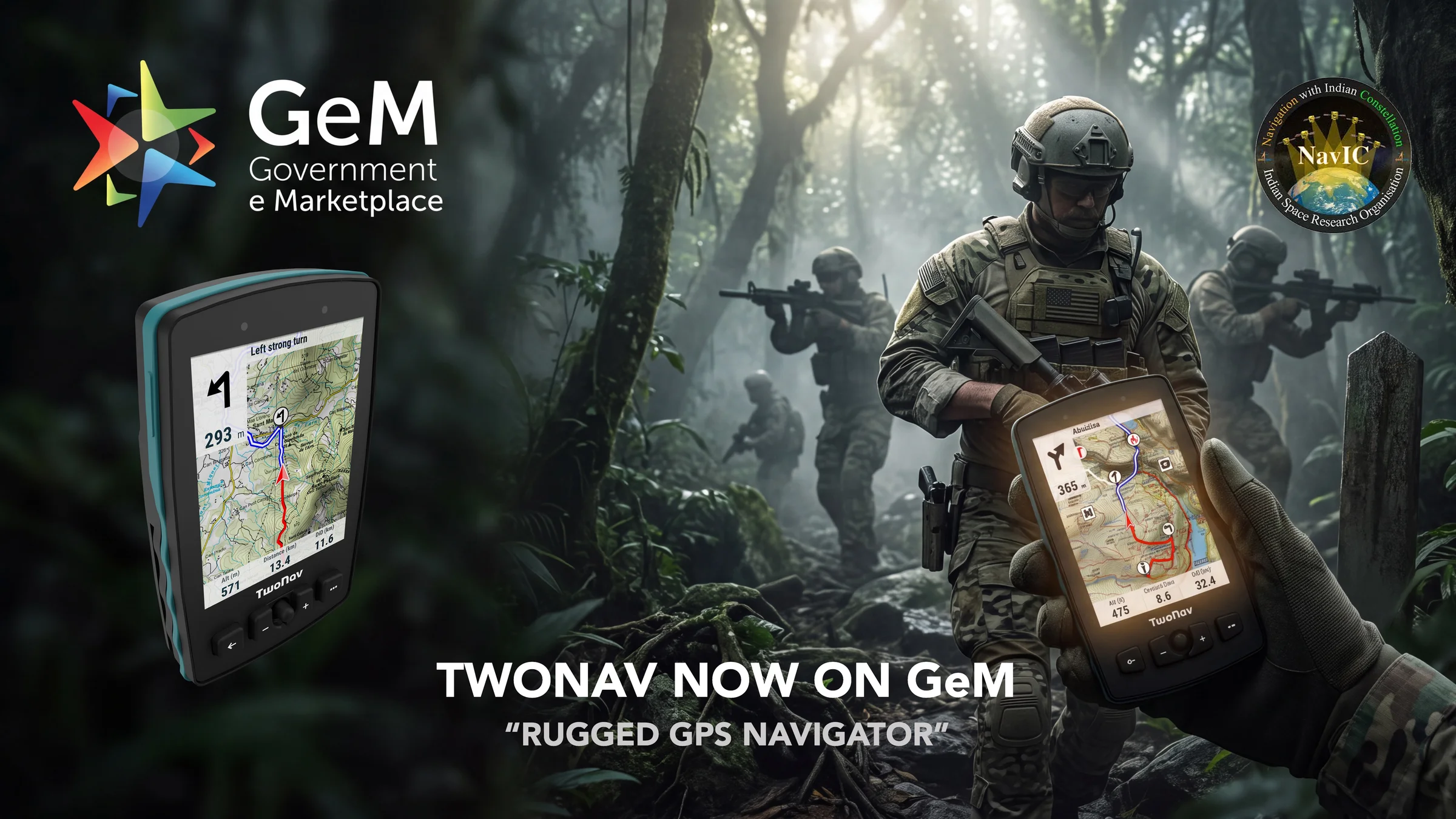 TwoNav rugged GPS navigators, now listed on the Government e-Marketplace (GeM)
